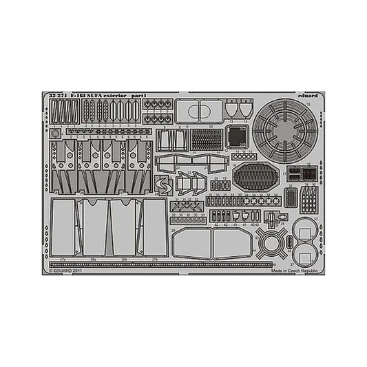 eduard 32271 1 32 f 16i sufa exterior for academy