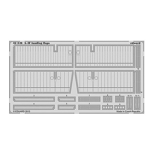 eduard 32346 1 32 a 4f landing flaps for trp