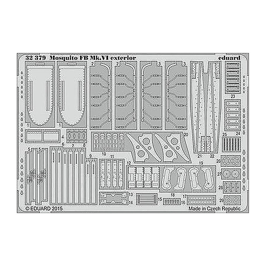 eduard 32379 1 32 mosquito fb mk vi exterior for tamiya