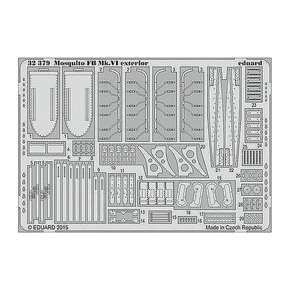 eduard 32379 1 32 mosquito fb mk vi exterior for tamiya