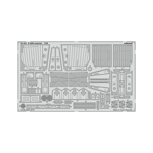 eduard 32451 1 32 p 40n exterior for trumpeter