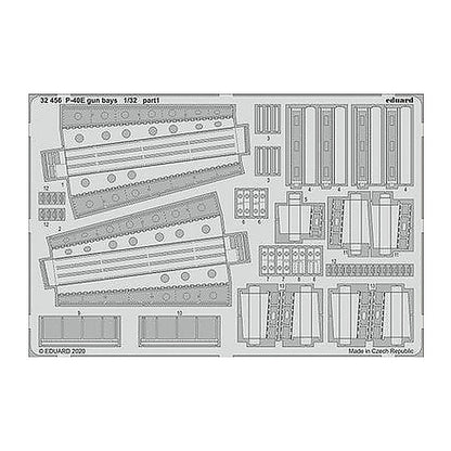 eduard 32456 1 32 p 40e gun bays for trumpeter