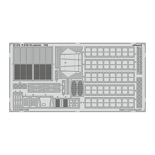 eduard 32475 1 32 p 51d15 exterior for revell