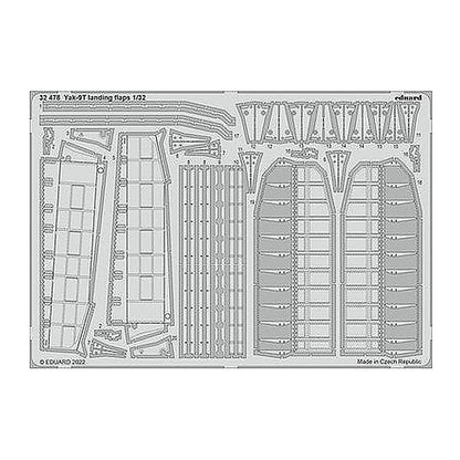 eduard 32478 1 32 yak 9t landing flaps for icm