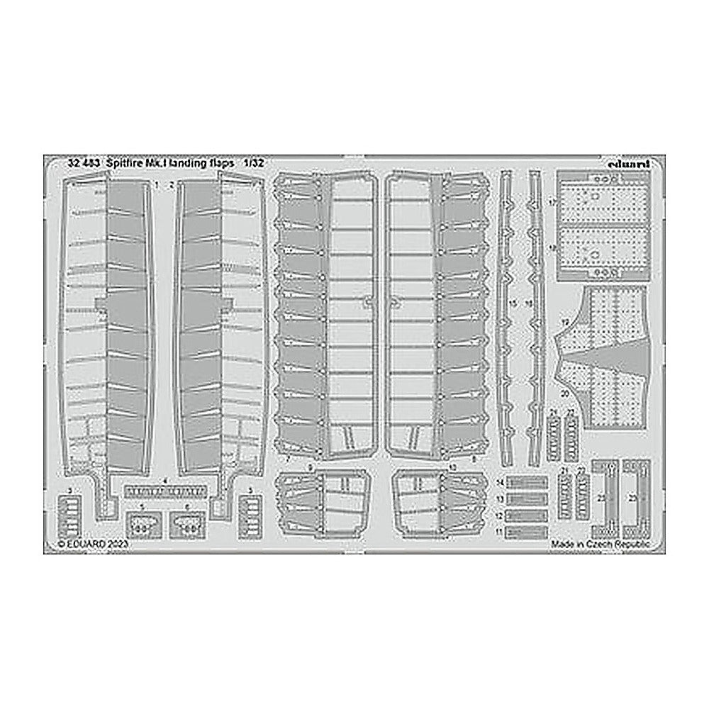 eduard 32483 1 32 spitfire mk i landing flaps for kotare