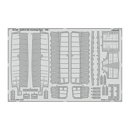 eduard 32483 1 32 spitfire mk i landing flaps for kotare