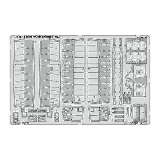 eduard 32483 1 32 spitfire mk i landing flaps for kotare