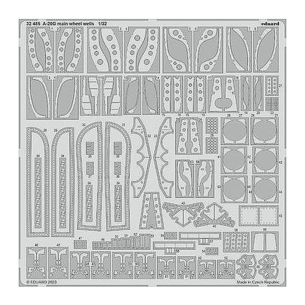 eduard 32485 1 32 a 20g main wheel wells for hkm