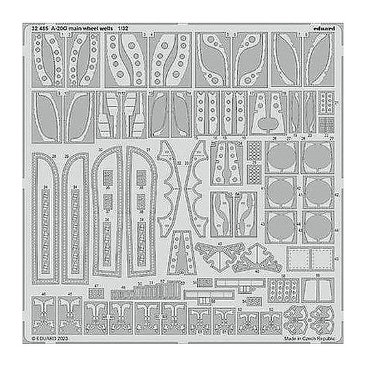 eduard 32485 1 32 a 20g main wheel wells for hkm