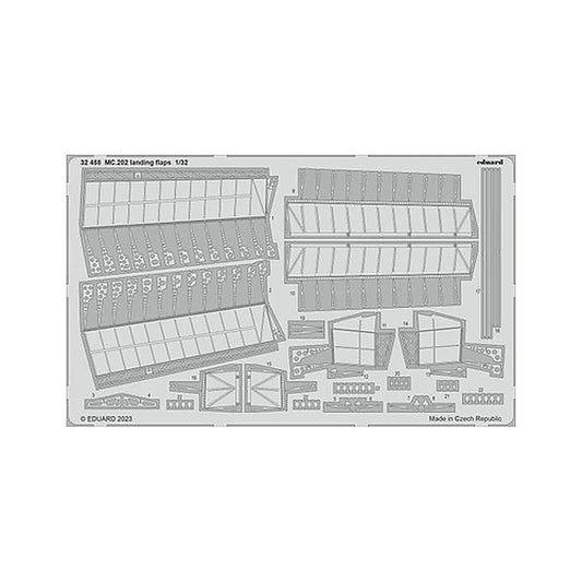 eduard 32488 1 32 mc 202 landing flaps