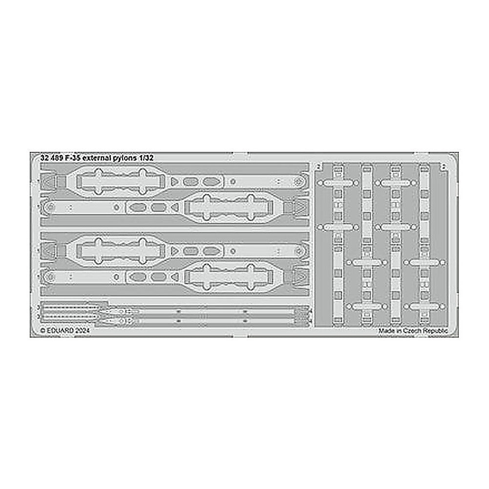 eduard 32489 1 32 f 35 external pylons photo etched set