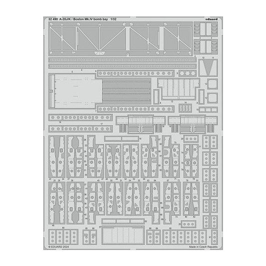 eduard 32490 1 32 a 20j k boston mk iv bomb bay photo etched set
