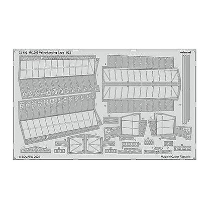 eduard 32492 1 32 mc 205 veltro landing flaps photo etch for italeri