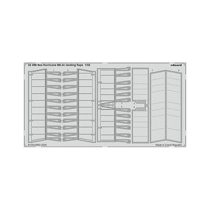 eduard 32496 1 32 sea hurricane mk iic landing flaps photo etched set