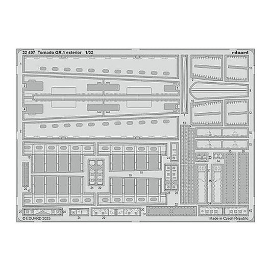 eduard 32497 1 32 tornado gr 1 exterior photo etched set for italeri