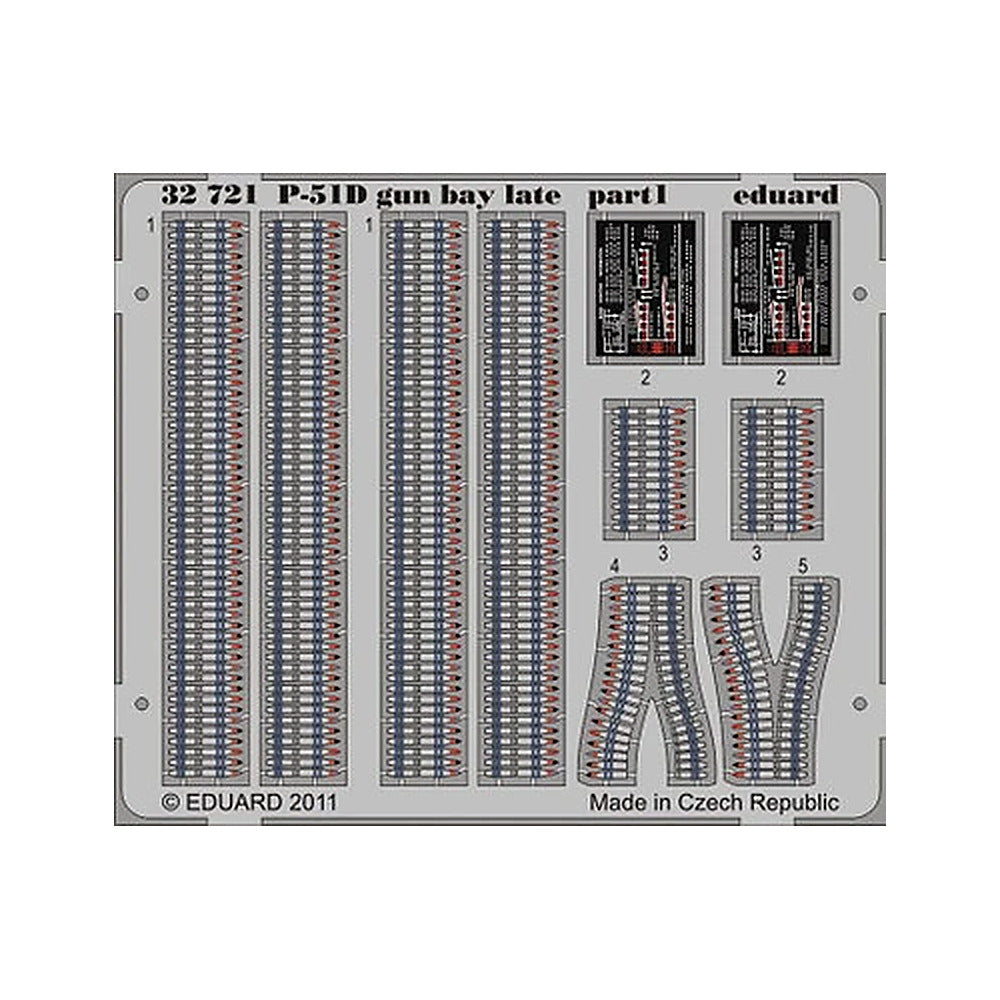 eduard 32721 1 32 p 51d gun bay late for tamiya pre painted