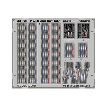 eduard 32721 1 32 p 51d gun bay late for tamiya pre painted