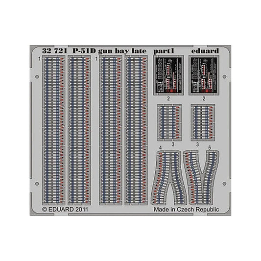 eduard 32721 1 32 p 51d gun bay late for tamiya pre painted