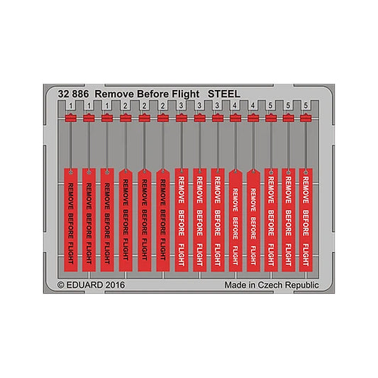 eduard 32886 1 32 remove before flight steel pre painted