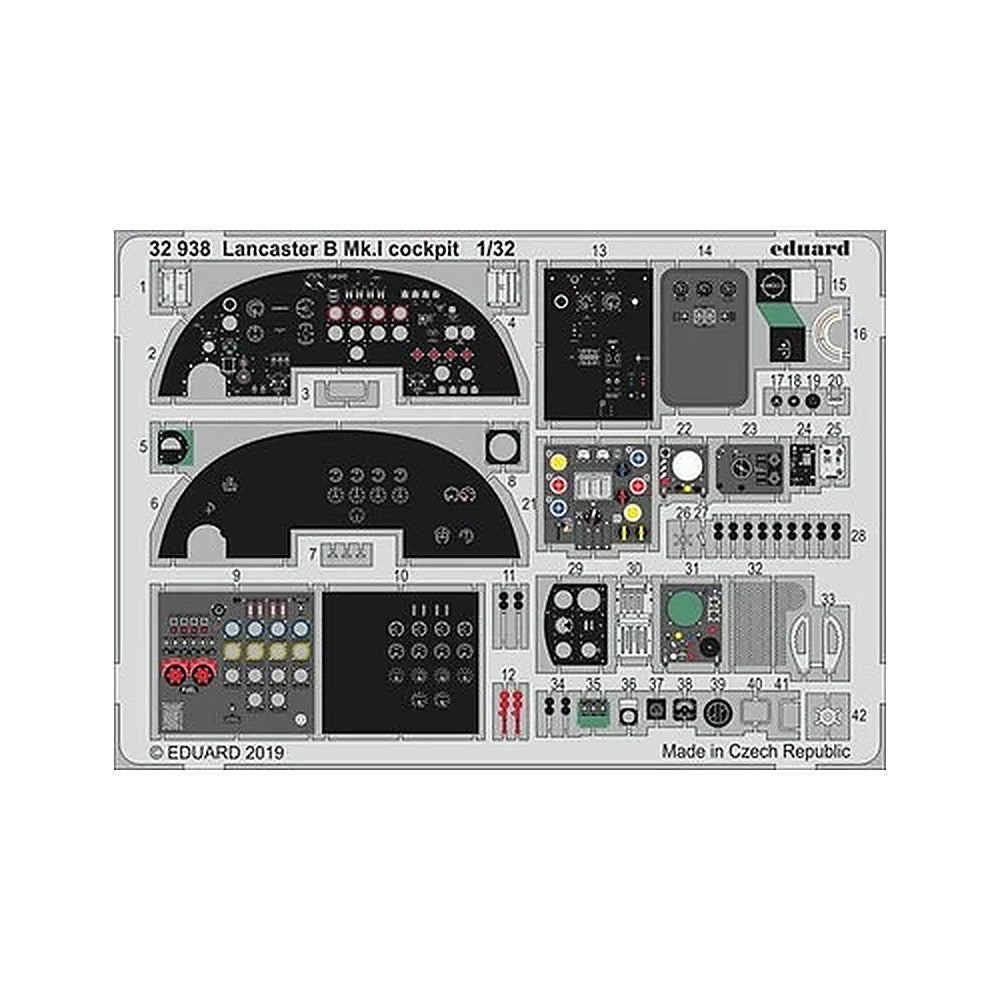 eduard 32938 1 32 lancaster b mk i cockpit for hkm pre painted
