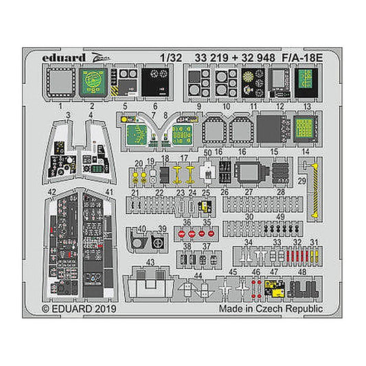 eduard 32948 1 32 f a 18e interior for revell pre painted