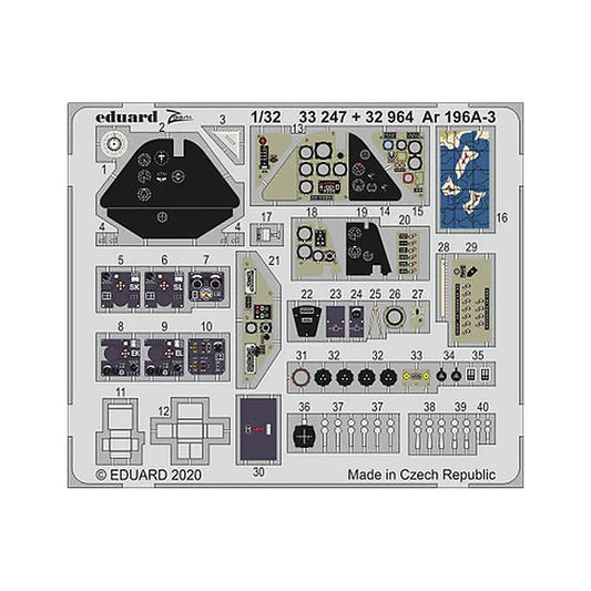 eduard 32964 1 32 ar 196a 3 photo etched set for revell