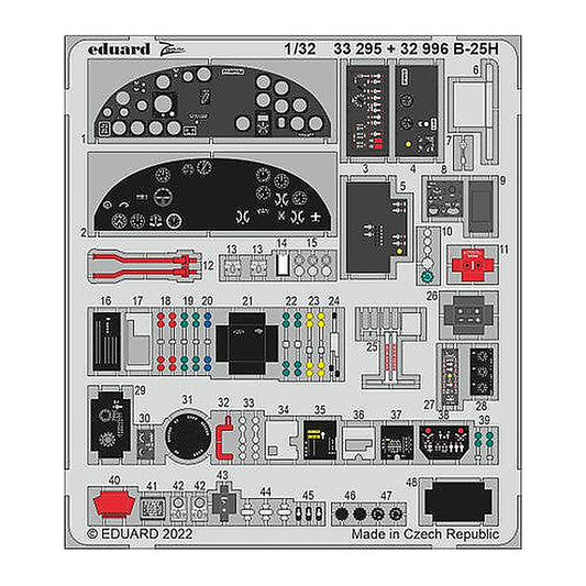 eduard 32996 1 32 b 25h interior for hkm pre painted