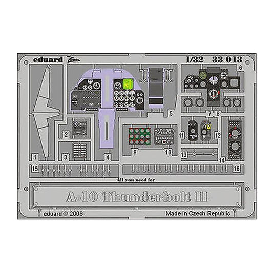 eduard 33013 1 32 a 10 dashboard for trumpeter