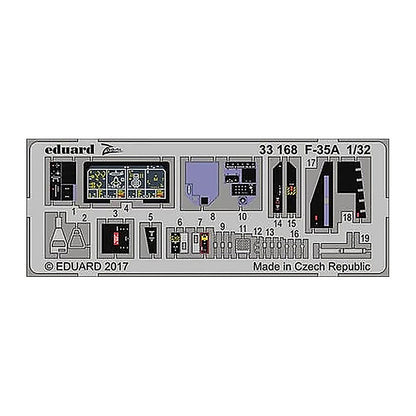 eduard 33168 1 32 f 35a for italeri photo etch detail set