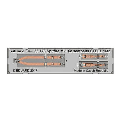 eduard 33173 1 32 spitfire mk ixc seatbelts steel for revell