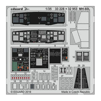 eduard 33228 1 32 mh 60l for kittyhawk photo etch detail set