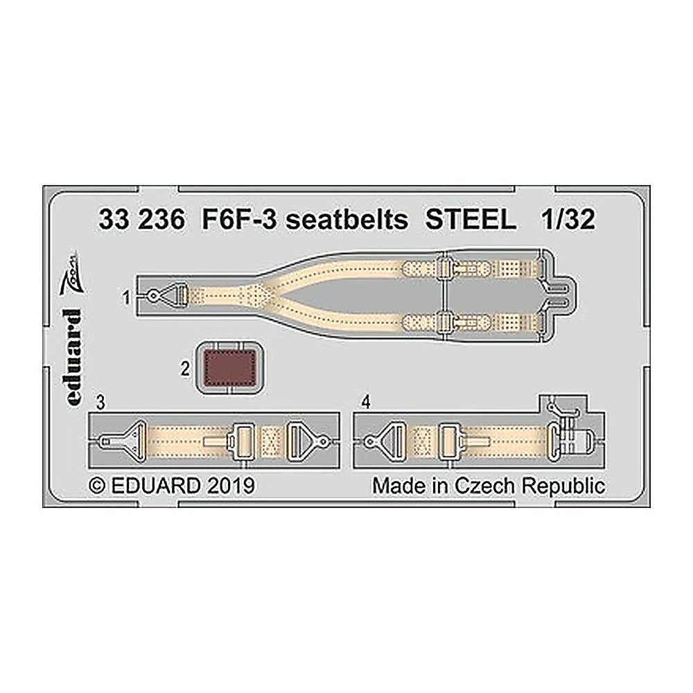 eduard 33236 1 32 seatbelts steel photo etch