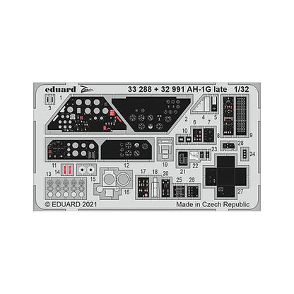 eduard 33288 1 32 ah 1g late helicopter photo etch for icm