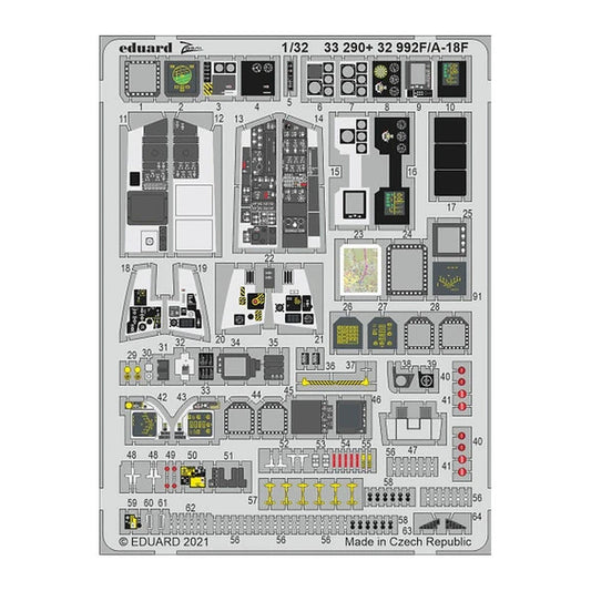 eduard 33290 1 32 f a 18f for revell pre painted