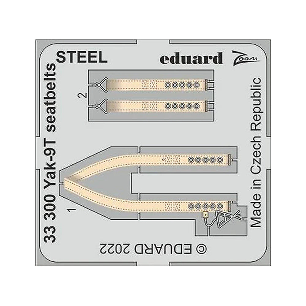 eduard 33300 1 32 yak 9t seatbelts steel for icm