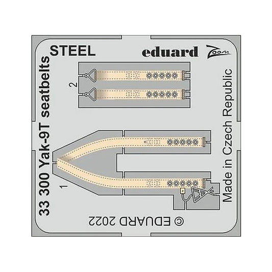 eduard 33300 1 32 yak 9t seatbelts steel for icm