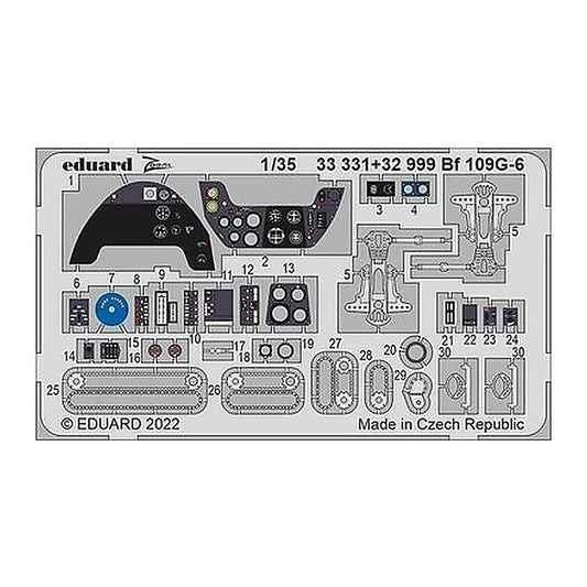 eduard 33331 1 35 bf 109g 6 for border model