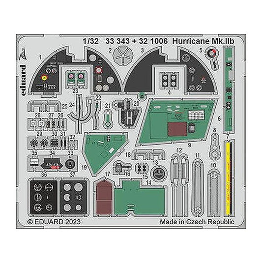 eduard 33343 1 32 hurricane mk iib for revell