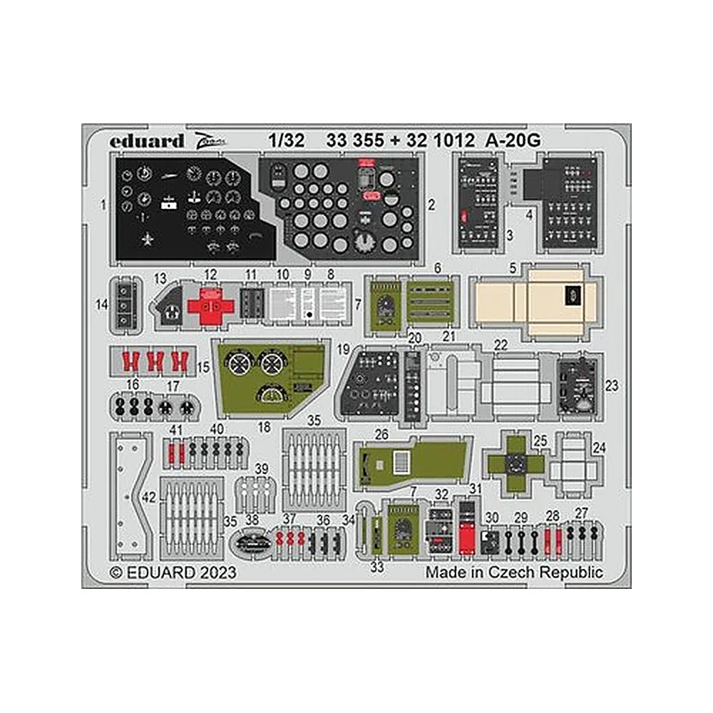 eduard 33355 1 32 a 20g for hkm photo etch detail set