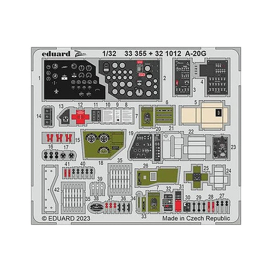 eduard 33355 1 32 a 20g for hkm photo etch detail set