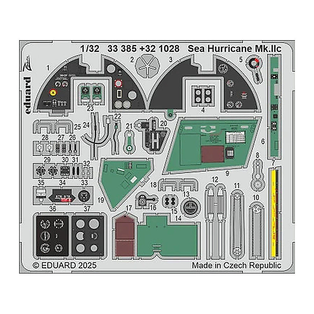 eduard 33385 1 32 sea hurricane mk iic zoom set for revell