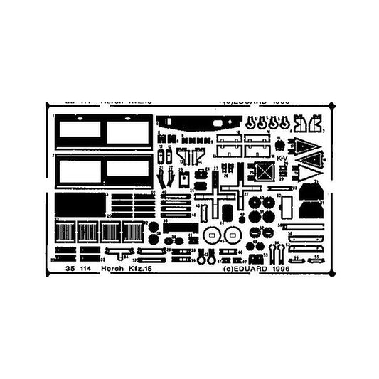 eduard 35114 1 35 horch kfz15 for itl photo etch detail set