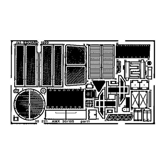 eduard 35221 1 35 amx 30 105 for heller photo etch detail set