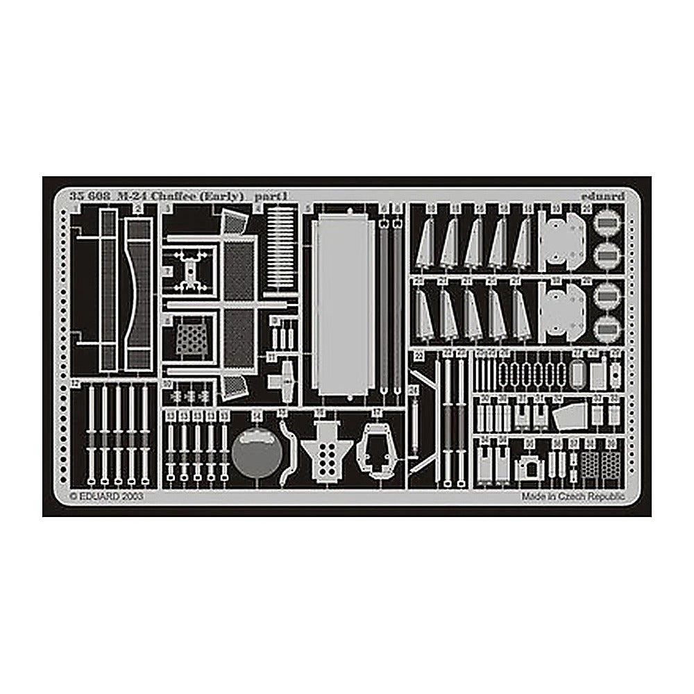 eduard 35608 1 35 chaffee for itl photo etch detail set