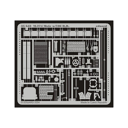 eduard 35643 1 35 mule w 106rr for dml photo etch detail set