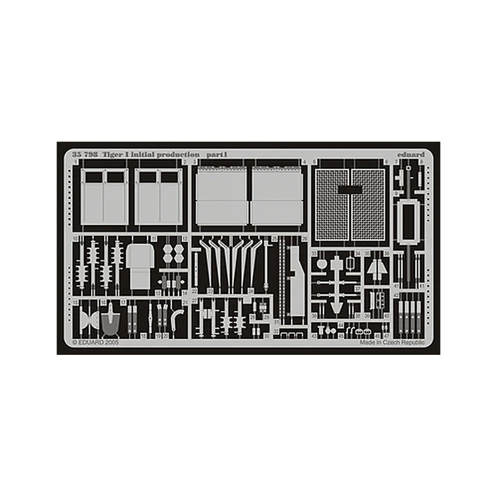 eduard 35798 1 35 tiger i initial production photo etched set for