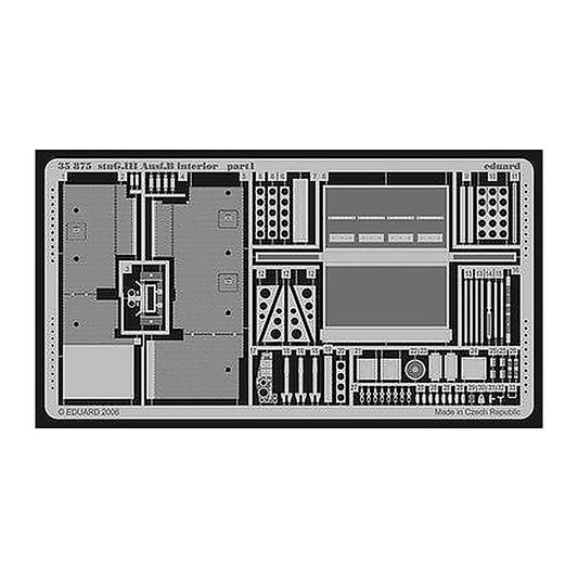 eduard 35875 1 35 stug iii ausf b interior for tam