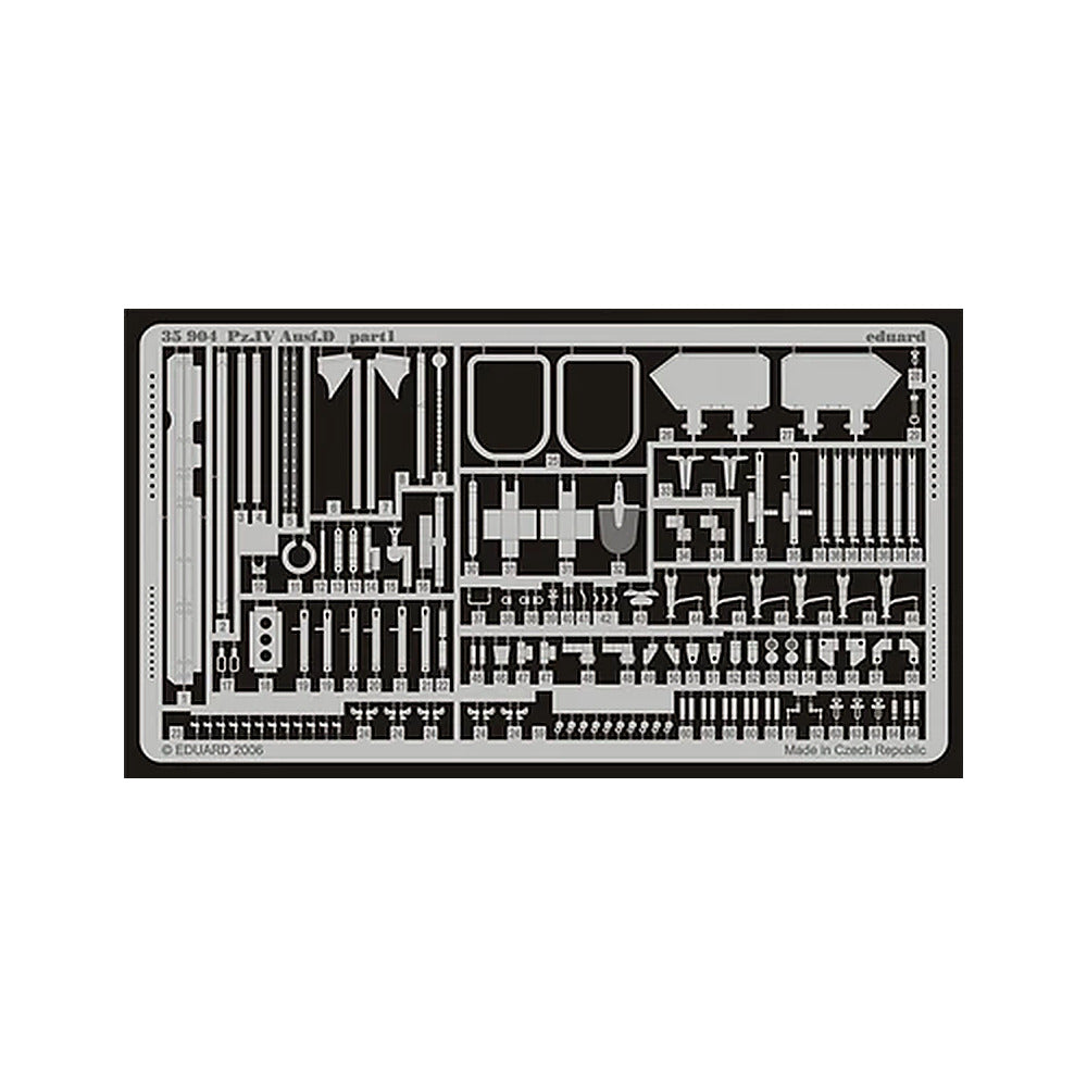 eduard 35904 1 35 pz iv ausf d photo etched set for dragon 6265