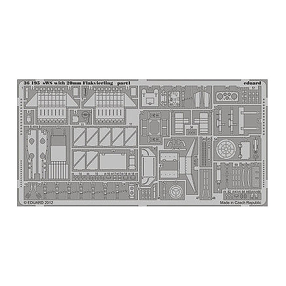 eduard 36195 1 35 sws w 20mm flakvierling for lnr