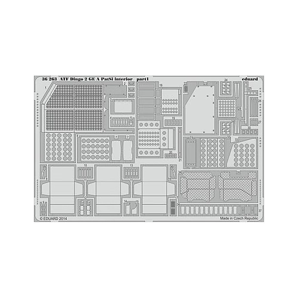 eduard 36263 1 35 atf dingo 2 ge a patsi interior for rmg